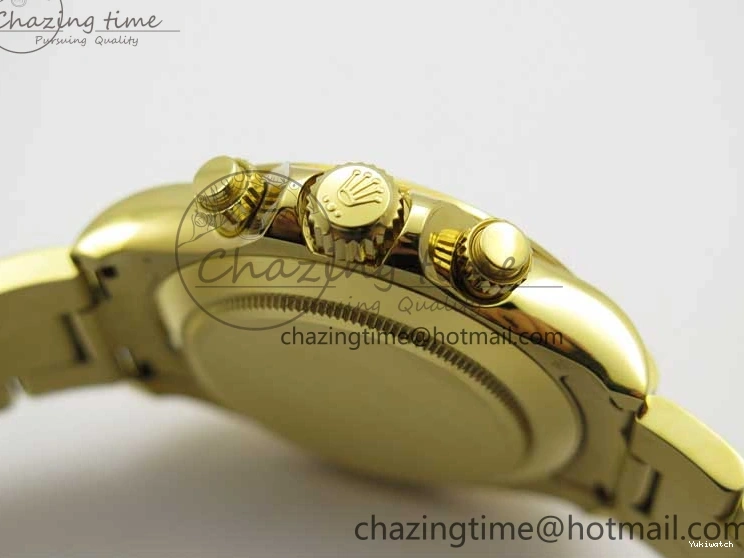 KKF Steel YG Dial Best 904L Edition 1:1 Green Bracelet YG Daytona on A7750 0410